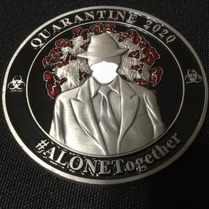 FBI  Covid Challenge Coin #ALONETOGETHER Unique!